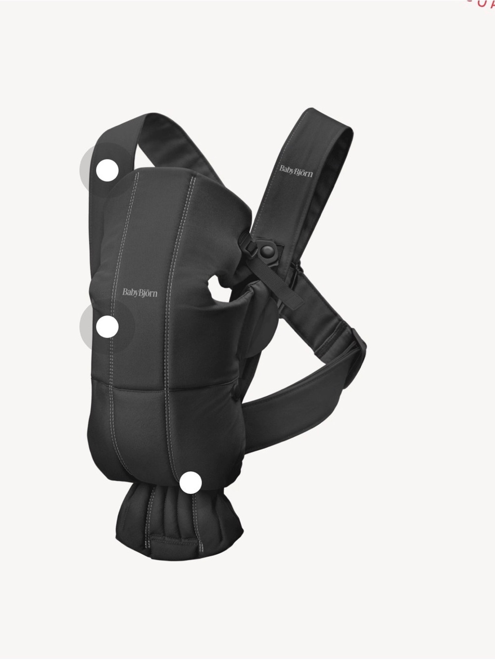 Black BABYBJRN Carrier Mini